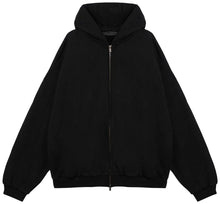 Load image into Gallery viewer, Fear of God Essentials Heavy Fleece Full Zip Hoodie 'Black'