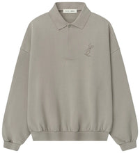 Load image into Gallery viewer, Fear of God Essentials Classic Polo Sweatshirt 'Smoke Grey'