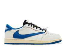 Load image into Gallery viewer, Jordan 1 Retro Low OG SP Fragment x Travis Scott Sail Military Blue