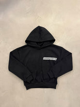 Afbeelding in Gallery-weergave laden, Dropdayz Cropped Logo Hoodie Black