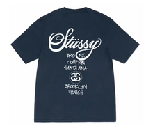 Afbeelding in Gallery-weergave laden, Stussy World Tour T-shirt Navy