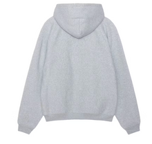 Load image into Gallery viewer, Stussy Fleece Raglan Hoodie Grey Heather