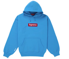 Afbeelding in Gallery-weergave laden, Supreme Box Logo Hooded Sweatshirt (FW25) Cyan