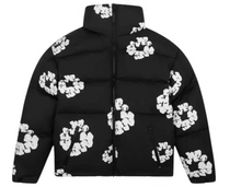 Load image into Gallery viewer, Denim Tears Cotton Wreath Puffer Jacket Black