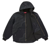Load image into Gallery viewer, Supreme Flag Quilted Hooded Work Jacket Black