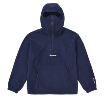 Afbeelding in Gallery-weergave laden, Supreme Polartec Face Mask Half Zip Hooded Sweatshirt Navy