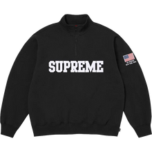 Afbeelding in Gallery-weergave laden, Supreme Shop Flag Half Zip Pullover Black