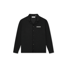 Afbeelding in Gallery-weergave laden, Croyez Plisse Longsleeve Shirt | Black