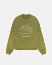 Afbeelding in Gallery-weergave laden, Stussy Varsity Oversized Crewneck Green
