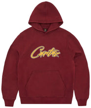 Afbeelding in Gallery-weergave laden, Corteiz Satin Applique Allstarz Hoodie Bordeaux
