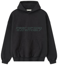 Load image into Gallery viewer, Fear of God Essentials Heavy Fleece 90s Hoodie 'Vintage Black'
