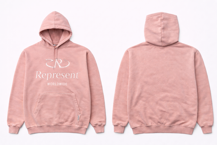 Represent Worldwide Vintage Pink Hoodie