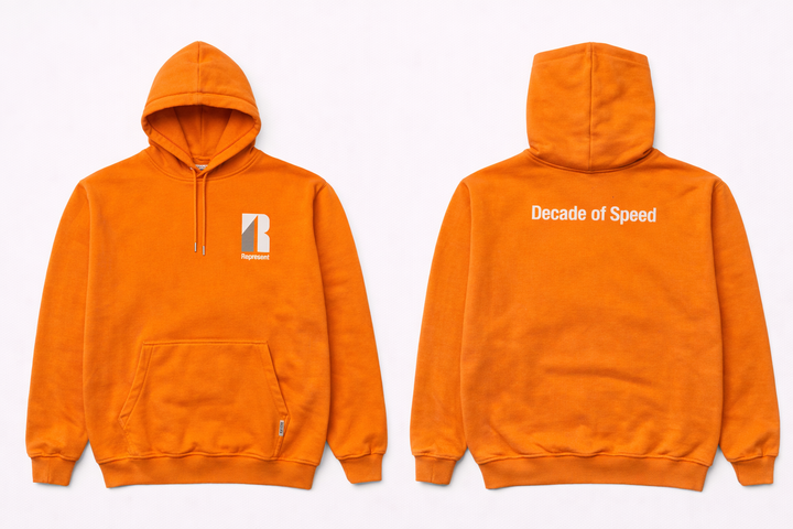 Represent Decade Of Speed Orange Hoodie