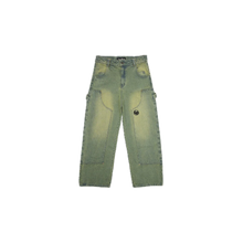 Afbeelding in Gallery-weergave laden, LostBoys Archive Baggy Carpenter Acid Washed Green Jeans
