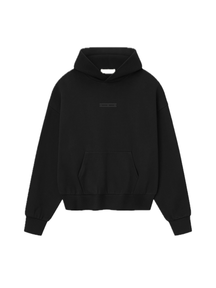 Fear Of God Essentials Jet Black Hoodie