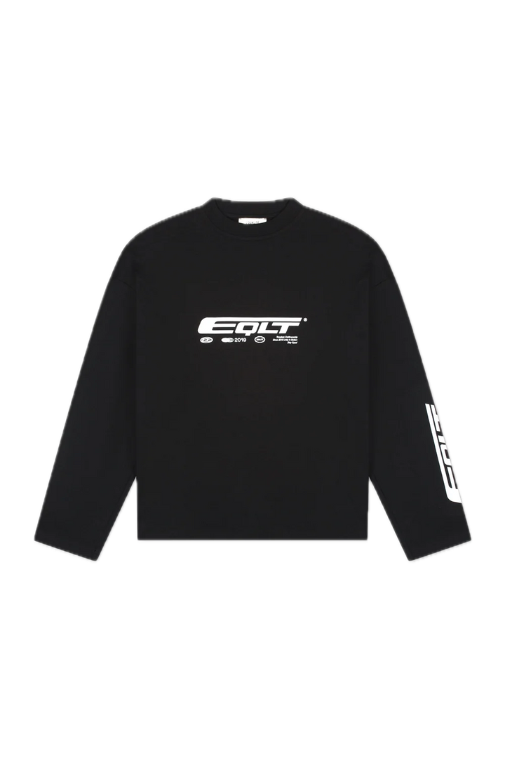EQLT OVERSIZED LONGSLEEVE TEE BLACK
