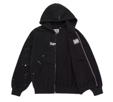Afbeelding in Gallery-weergave laden, Supreme MM6 Maison Margiela Box Logo Zip Up Hooded Sweatshirt Black
