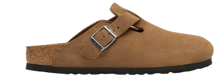 Birkenstock Boston Suede Leather Dark Tea