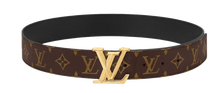 Afbeelding in Gallery-weergave laden, Louis Vuitton Brown/Gold Louis Vuitton Belt LV
