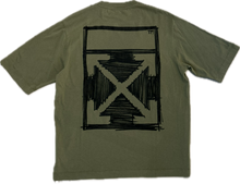 Load image into Gallery viewer, Off-White Diagonal Arrow Tee Green Army

