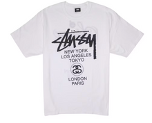 Load image into Gallery viewer, Stussy World Tour T-shirt White
