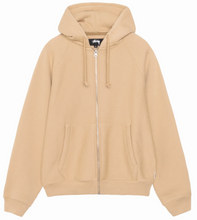 Afbeelding in Gallery-weergave laden, Stussy Raglan zip hoodie khaki
