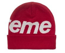Load image into Gallery viewer, Supreme Big Logo Beanie (FW25) Red
