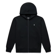 Load image into Gallery viewer, Polo Ralph Lauren Double-Knit Full-Zip Hoodie Polo Black
