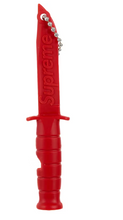 Load image into Gallery viewer, Supreme Ka-Bar Emergency Whistle Keychain Red
