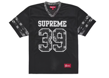 Load image into Gallery viewer, Supreme Bandana Football Jersey Black

