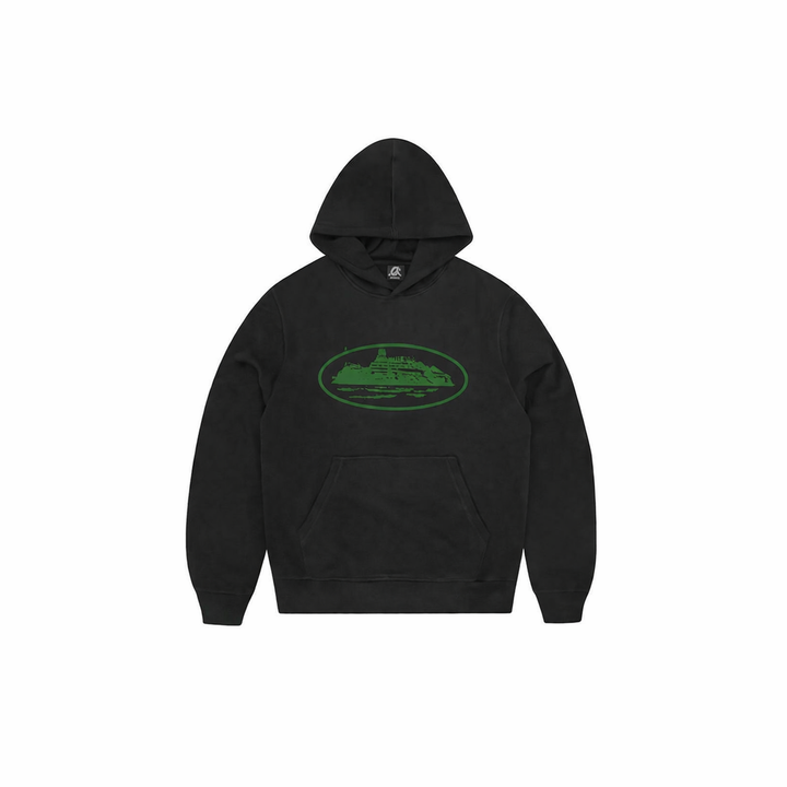 Corteiz Alcatraz V2 Hoodie Black & Green