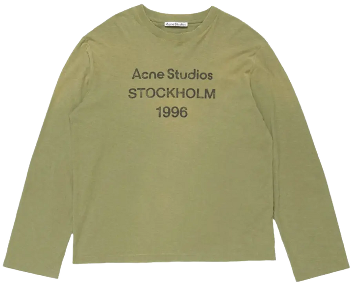 Acne Studios Logo 1996 Long-Sleeve T-Shirt 'Olive Green'
