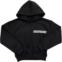 Afbeelding in Gallery-weergave laden, Dropdayz Cropped Logo Hoodie Black
