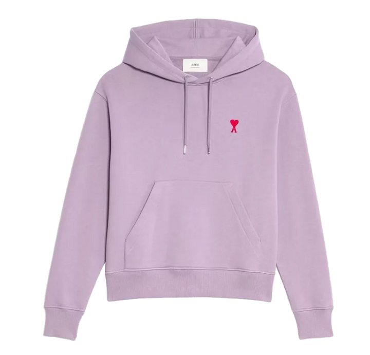 Ami Paris Ami de Coeur Organic Cotton Hoodie Parma/Red