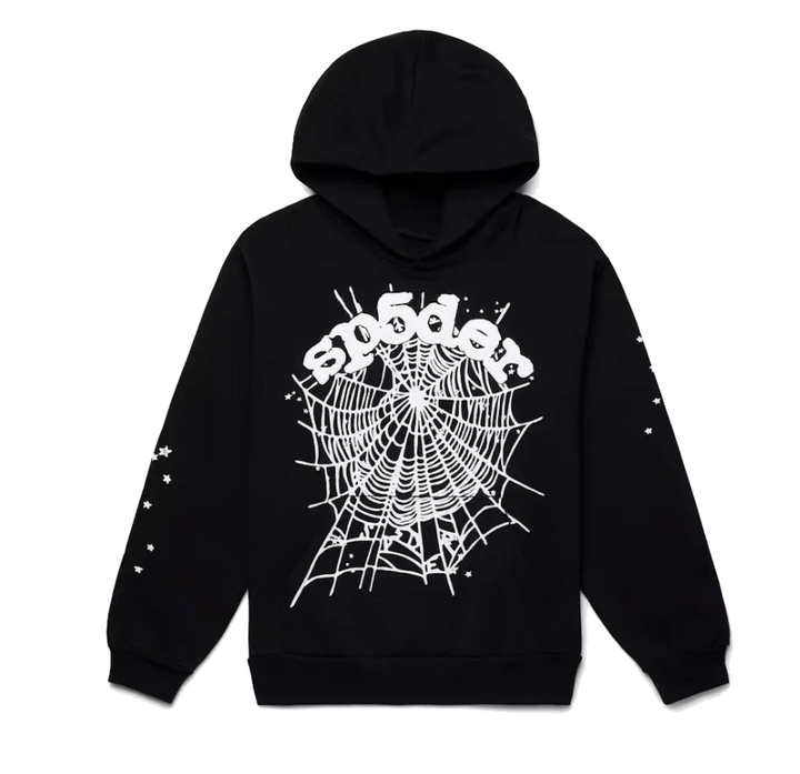 Sp5der OG Web Hoodie Black