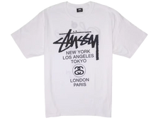 Afbeelding in Gallery-weergave laden, Stussy World Tour T-shirt White
