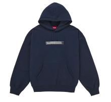 Afbeelding in Gallery-weergave laden, Supreme Swarovski Motion Logo Hooded Sweatshirt Navy
