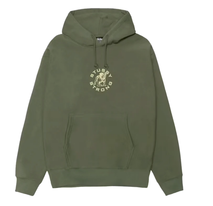 Stussy Strong Mac Hoodie Olive