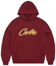 Afbeelding in Gallery-weergave laden, Corteiz Satin Applique Allstarz Hoodie Bordeaux
