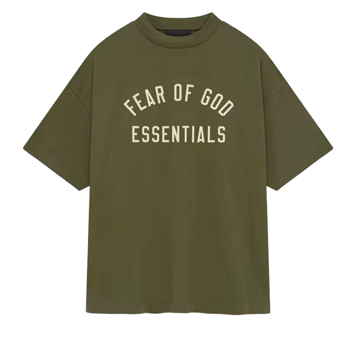 Fear of God Essentials Jersey Crewneck Tee Military