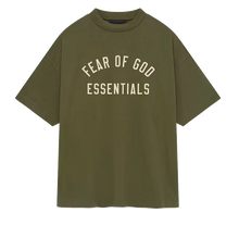 Afbeelding in Gallery-weergave laden, Fear of God Essentials Jersey Crewneck Tee Military
