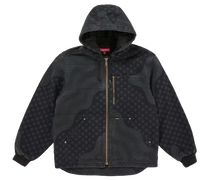Afbeelding in Gallery-weergave laden, Supreme Flag Quilted Hooded Work Jacket Black
