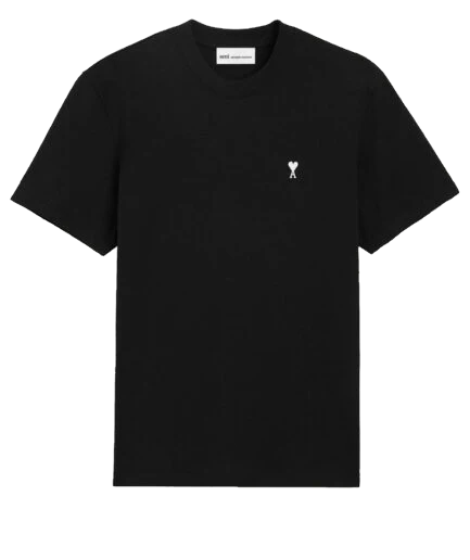 Ami Paris Coeur Logo Black White