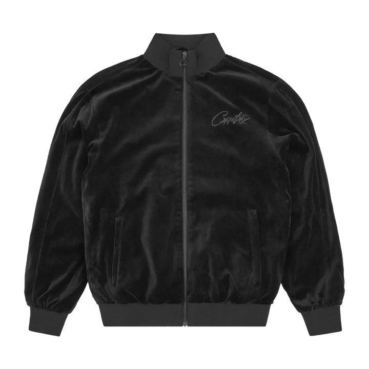 Corteiz VVS Velour Jacket Triple Black