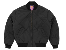 Afbeelding in Gallery-weergave laden, Corteiz Olde English Quilted Bomber Jacket Black
