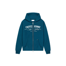 Afbeelding in Gallery-weergave laden, Croyez Art Gallery Zip Hoodie | Dark Teal
