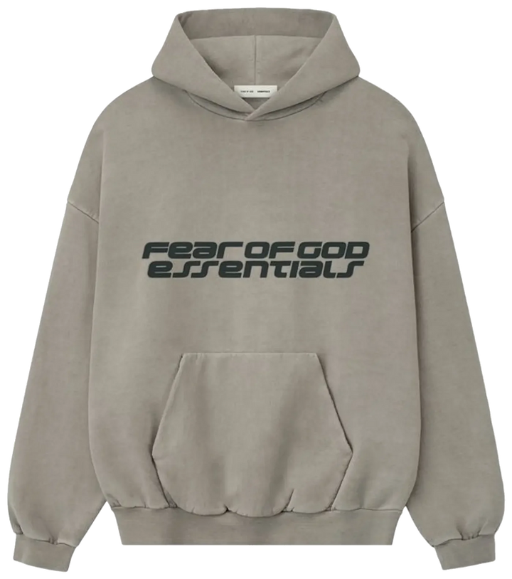 Fear of God Essentials Heavy Fleece 90s Hoodie 'Smoke Grey'