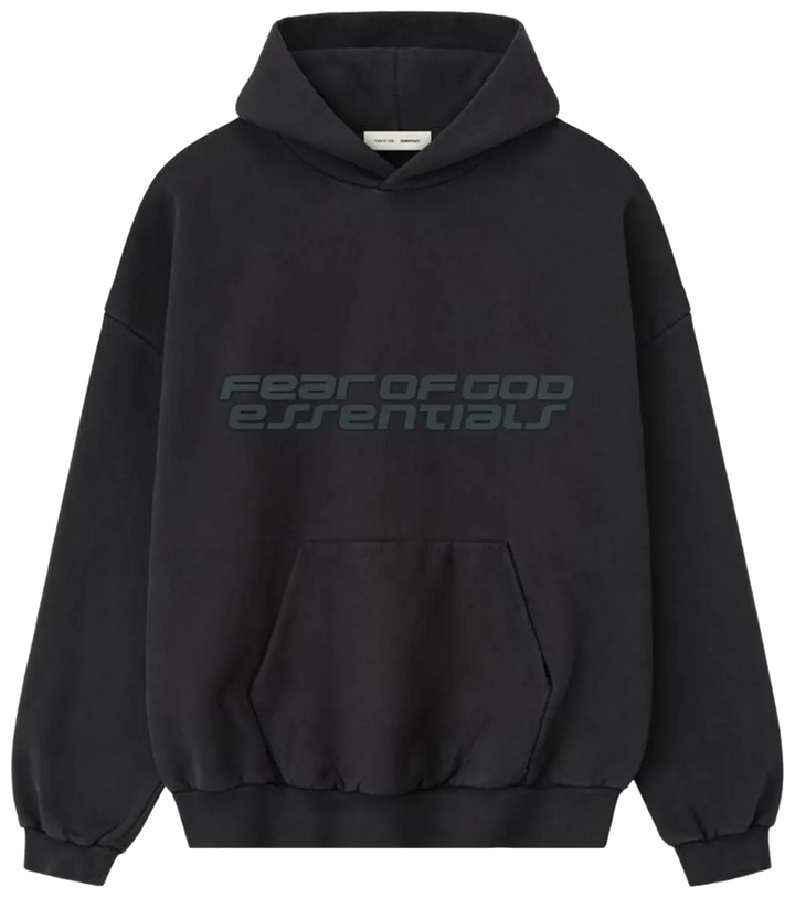 Fear of God Essentials Heavy Fleece 90s Hoodie 'Vintage Black'