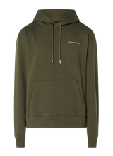 Afbeelding in Gallery-weergave laden, Jacquemus Script Logo Hoodie Olive Green

