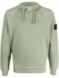 Stone Island Logo Hoodie Green